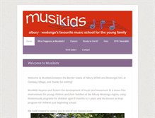 Tablet Screenshot of musikids.com.au